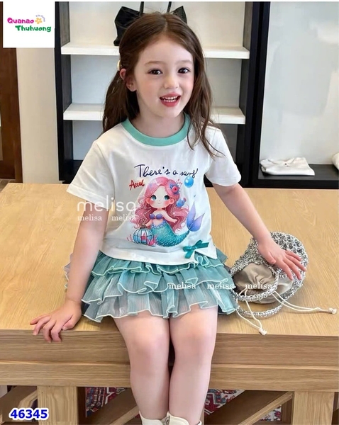 Set váy MLS trắng nàng tiên cá