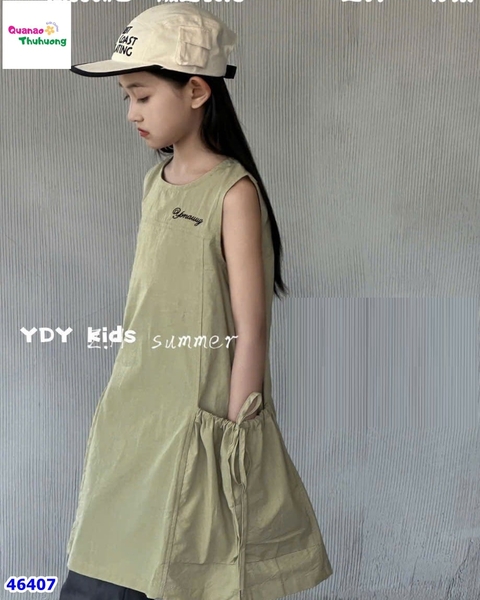 Đầm ZH xanh sát nách Yonauuy