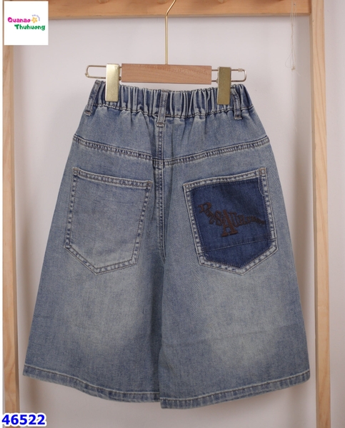 Quần short jean Bantang Smile xanh đậm