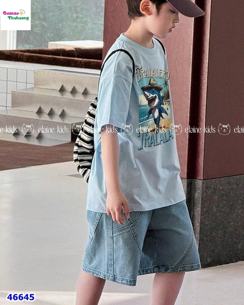 Bộ Elaine xanh cá mập Tralala