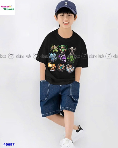 Bộ Elaine đen Minecraft