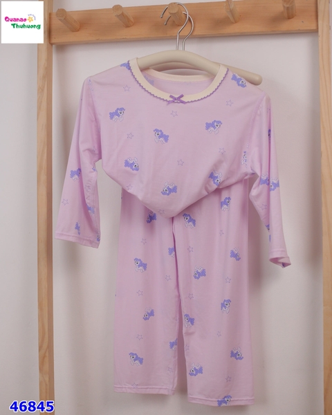 Bộ dài Tencel tím Pony