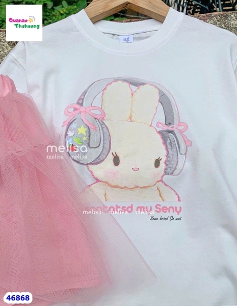 Set MLS hồng thỏ, châ váy tutu hồng