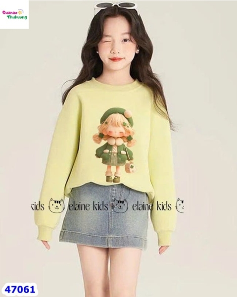 Set váy Elaine xanh cô gái