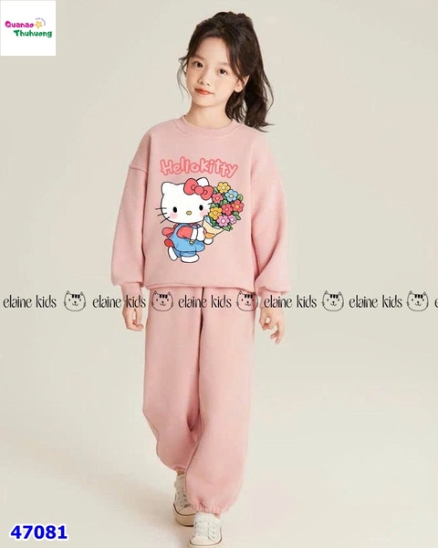 Set dài Elaine hồng Hello Kitty