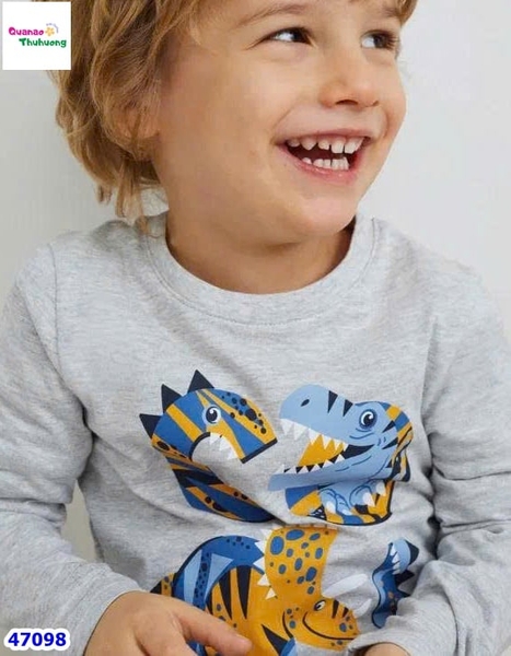 Bộ dài HuniKids xám khủng long