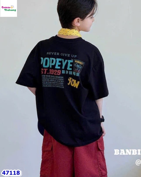 Áo thun Banbino đen Popeye