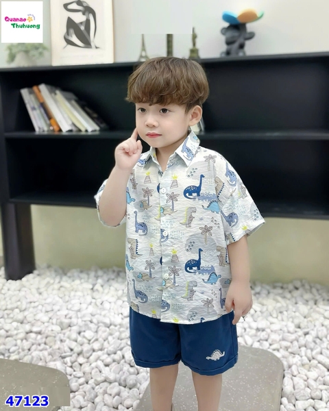 Bộ Bernie sơ mi khủng long