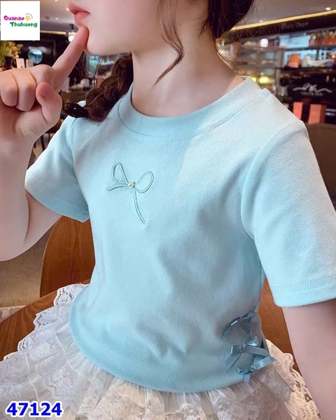 Set váy MiaKid xanh nơ