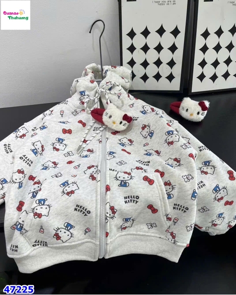 Áo khoác xám Hello Kitty