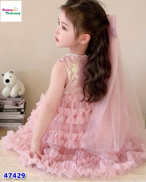 Đầm tiệc Sofia tầng hồng