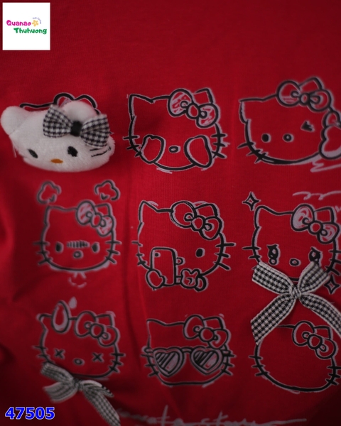 Áo đỏ Hello Kitty