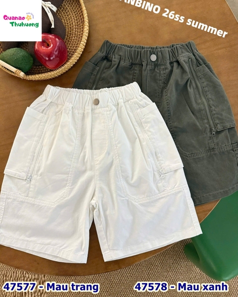 Quần short Banbino xanh rêu