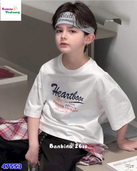Áo Banbino trắng Hearboon