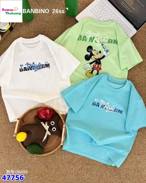 Áo Banbino xanh Mickey
