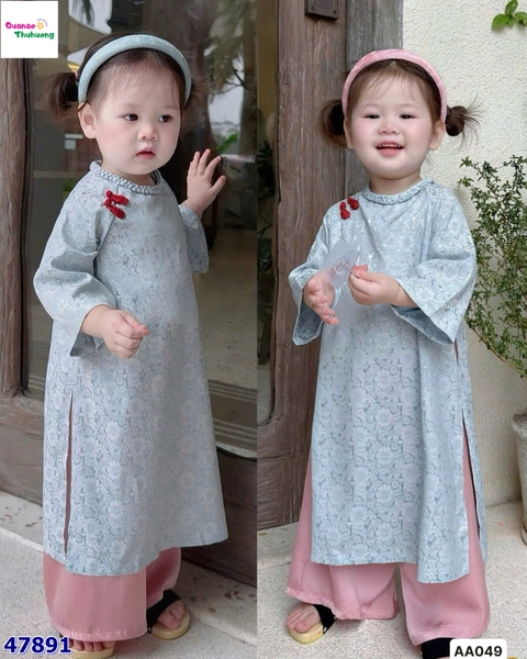 Áo dài Oli xanh biển