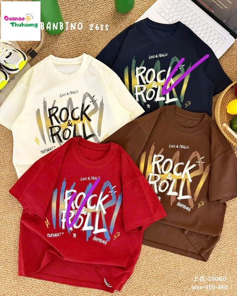 Áo Banbino đỏ Rock