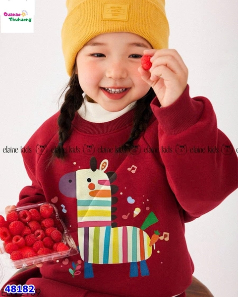 Set bộ dài Elaine đỏ in ngựa
