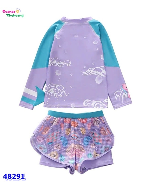 Set bộ bơi tím tiên cá & ốc