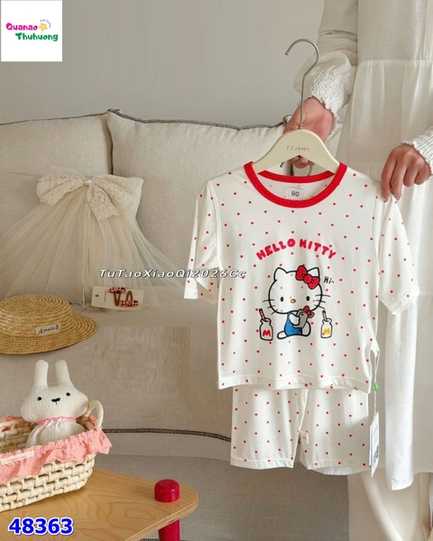 Bộ Tencel W kem Hello kitty