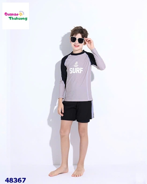 Bộ bơi dài tay xám Surf
