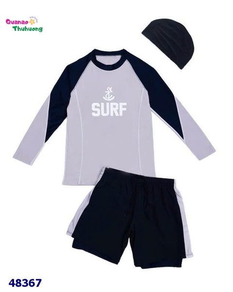 Bộ bơi dài tay xám Surf