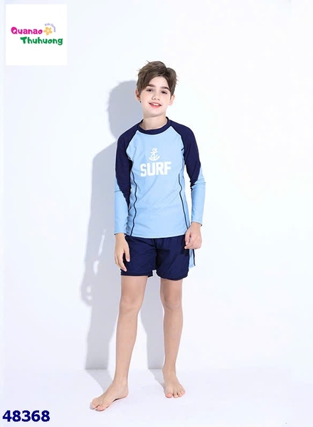 Bộ bơi dài tay xanh Surf