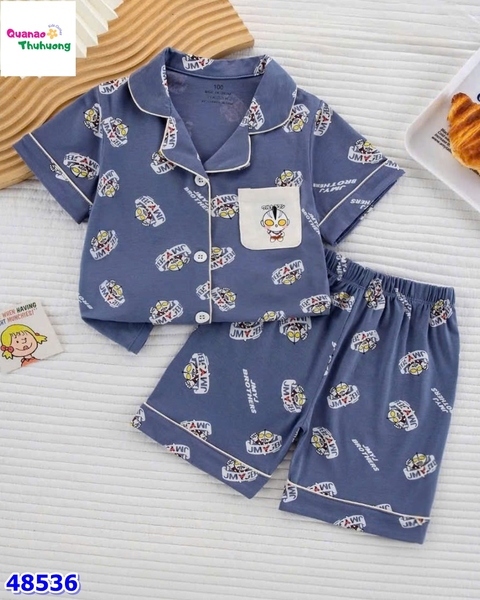 Bộ Pyjama đùi xanh siêu nhân