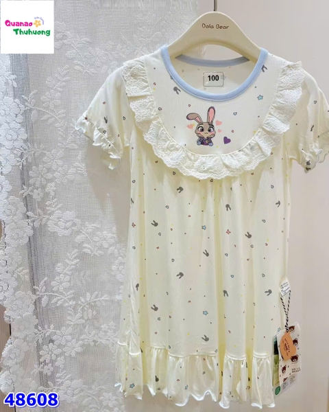 Đầm ngủ Tobela kem thỏ