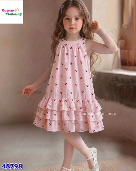 Đầm MLS hồng cherry