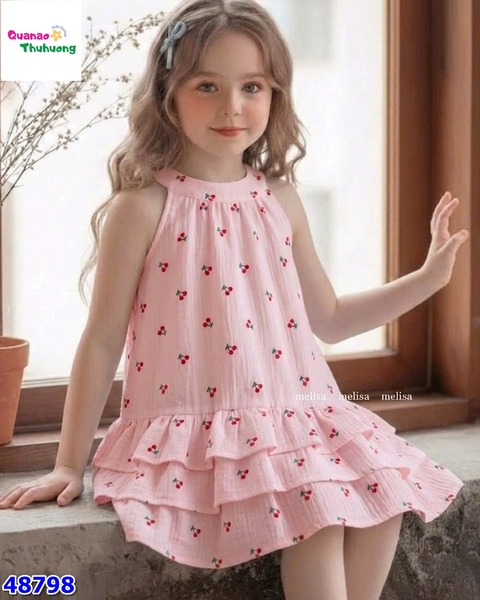 Đầm MLS hồng cherry