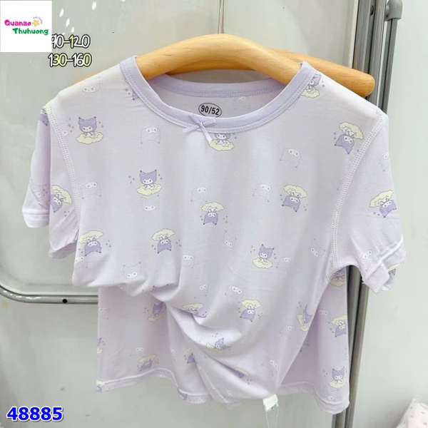 bộ Tencel W Tím Kuromi
