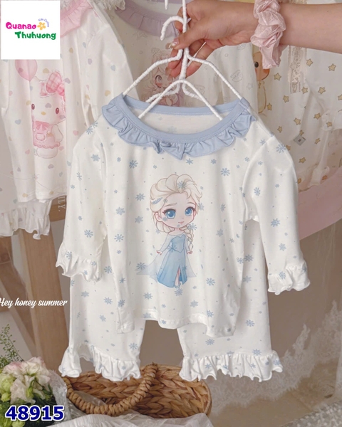 Bộ Tencel lửng Honey trắng Elsa