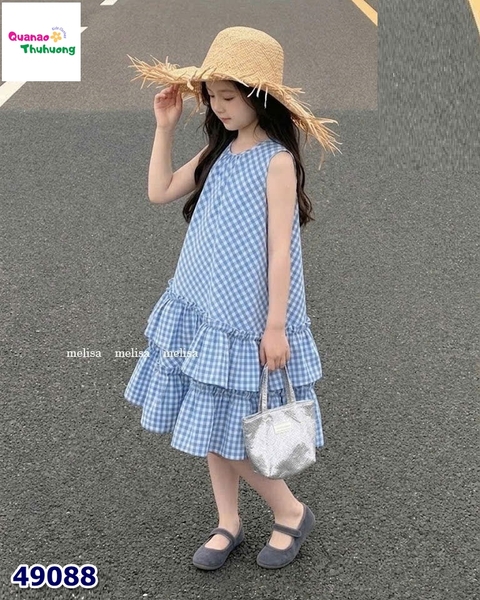 Đầm MLS caro xanh