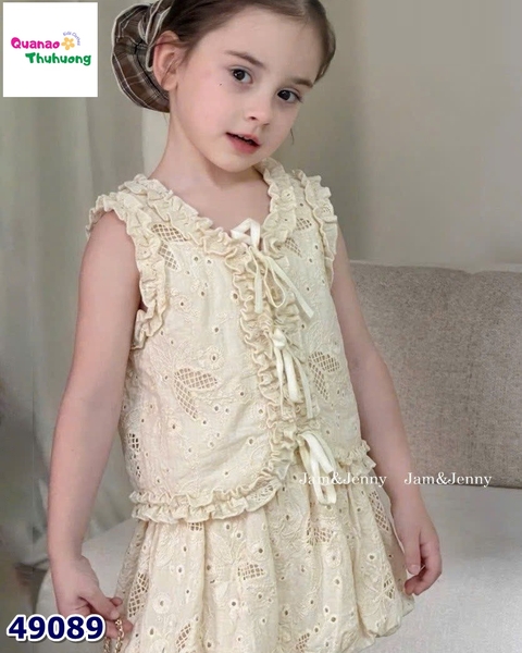 Set váy J&J kem dập hoa