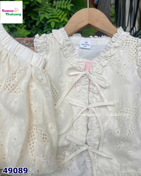 Set váy J&J kem dập hoa