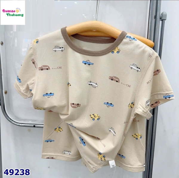 Bộ tencel W nâu nhiều xe