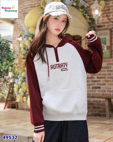 Áo khoác xám, đỏ đô Autraty