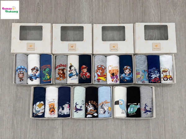 Set 3 chip J&J xanh cá mập và đàn cá