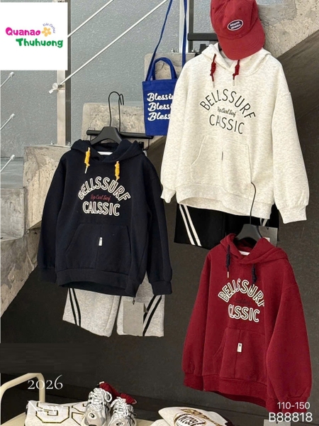 Hoodie xám CALSSIC