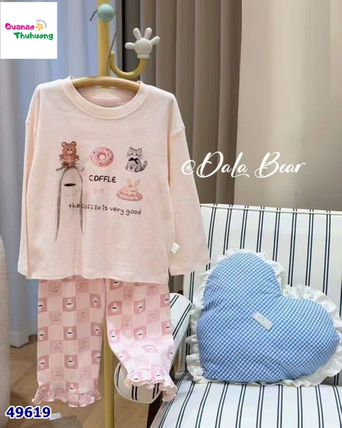 Bộ Tobela dài hồng donut Coffle