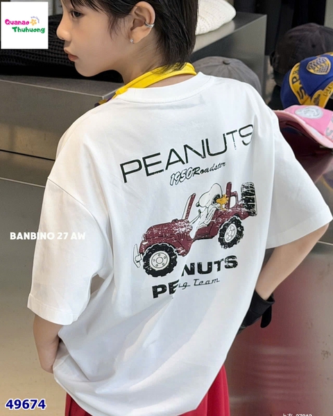 Áo Banbino trắng 1950 Peanuts