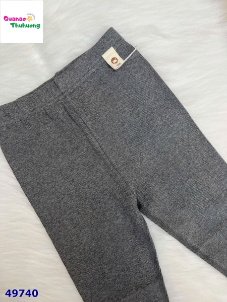 Legging xám đậm thêu trái tim