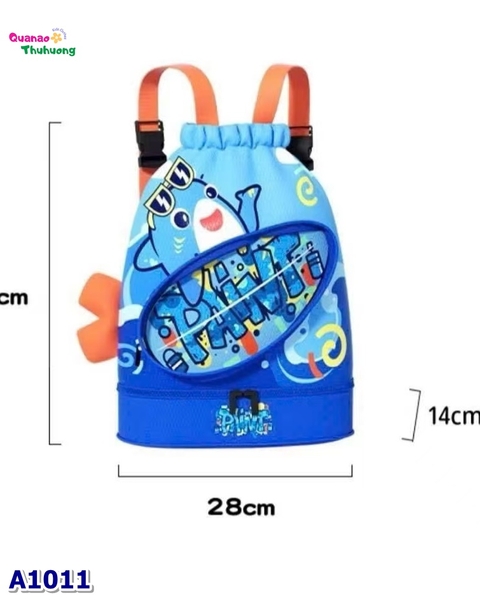 Balo bơi xanh cá mập