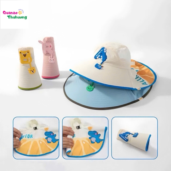 Nón đi biển xanh lá chữ H