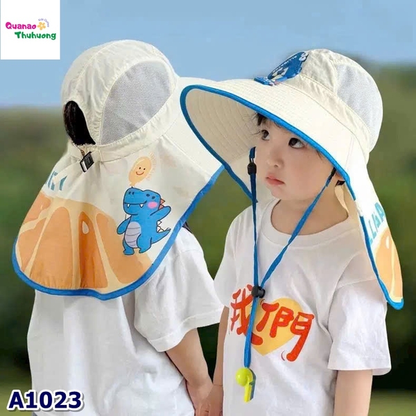 Nón đi biển kem chữ A