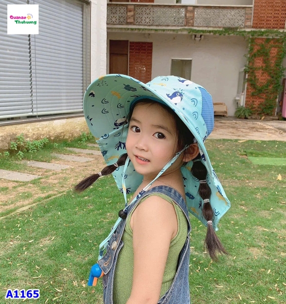 Nón đi biển xanh cá