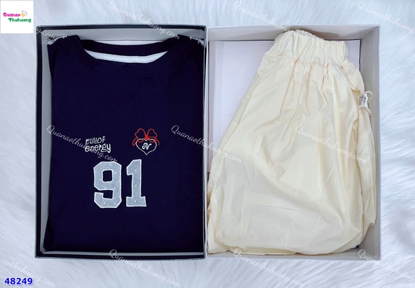 Bộ áo xanh đen 91