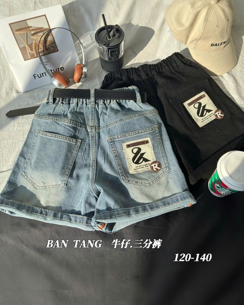 Short Jean Bantang xanh