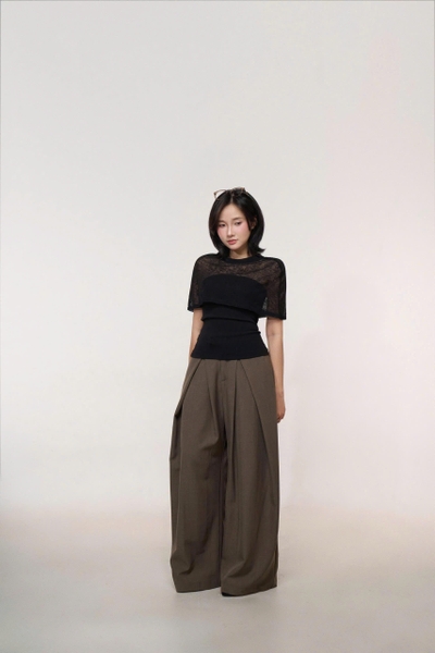 Seleen, Áo thun form ôm body kèm cape (có thể tháo rời), WT0240